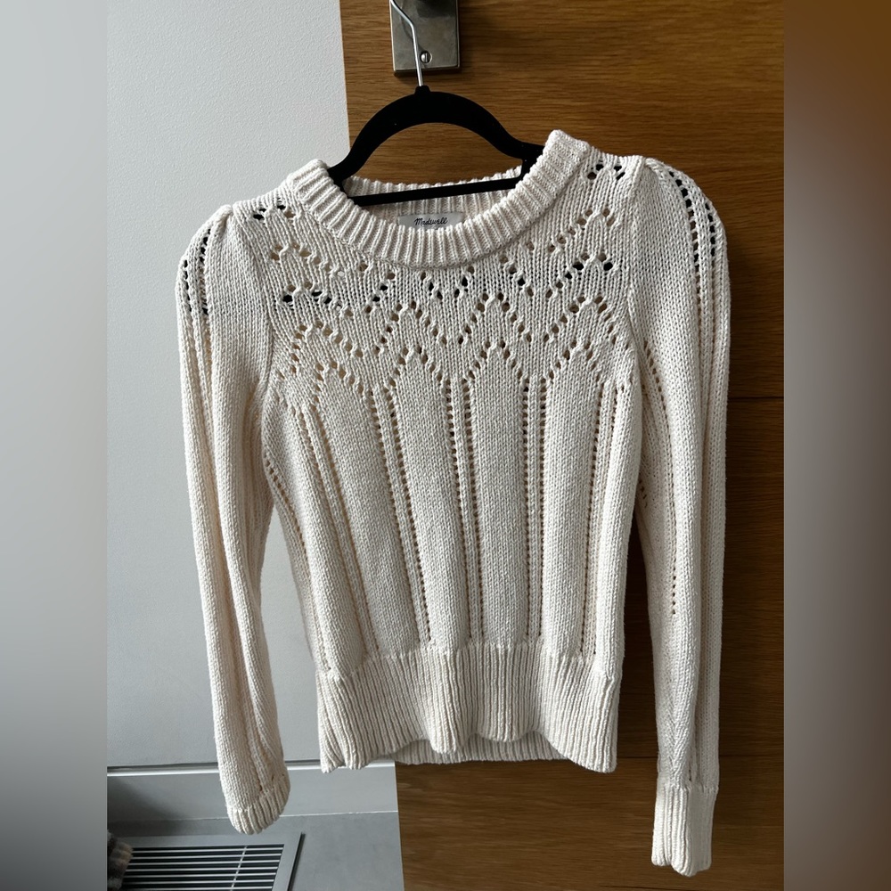 White Madwell knit sweater
